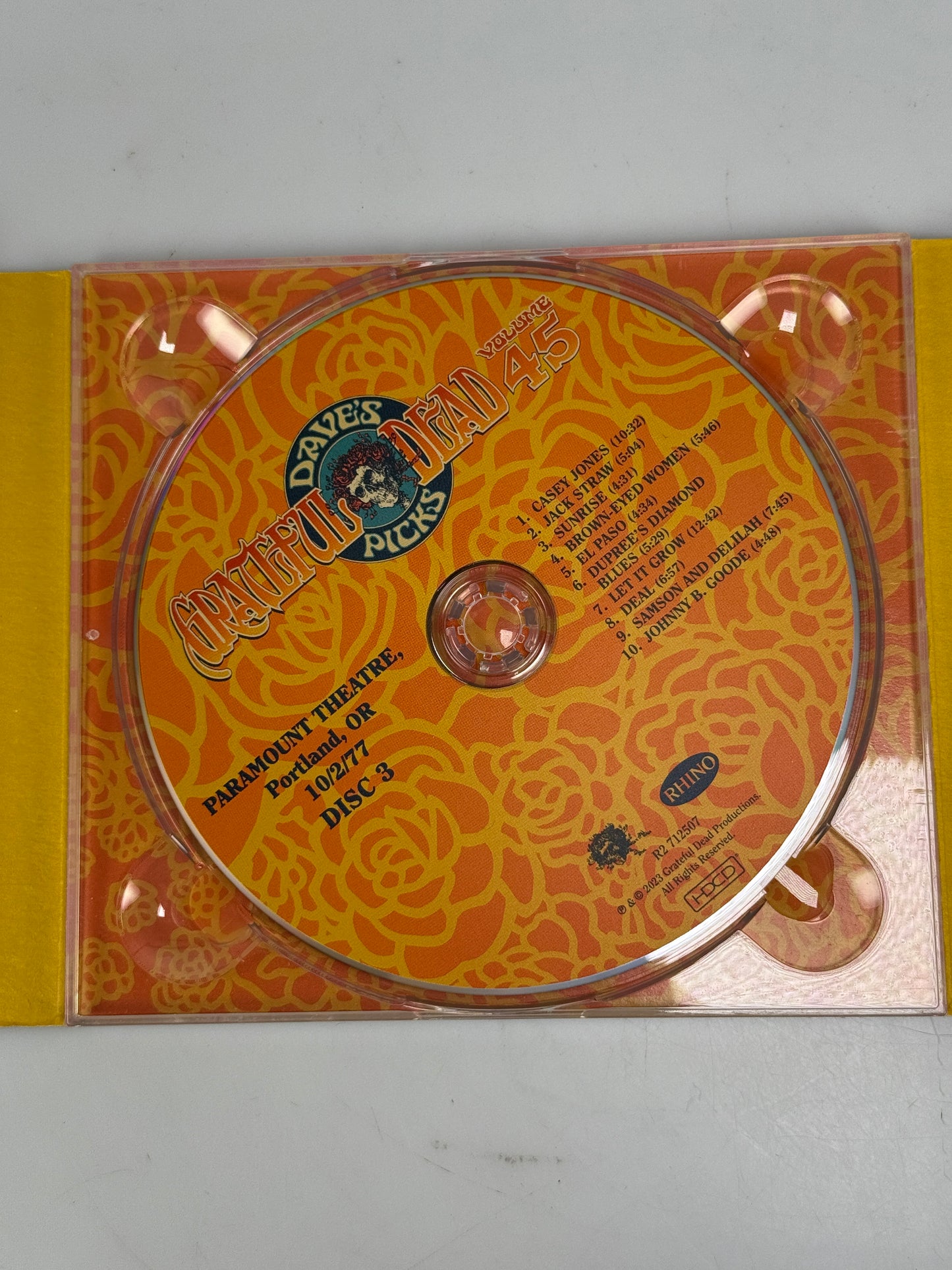 Grateful Dead. Dave’s Picks. vol. 45. Portland, OR 10/1/77 & 10/2/1977.