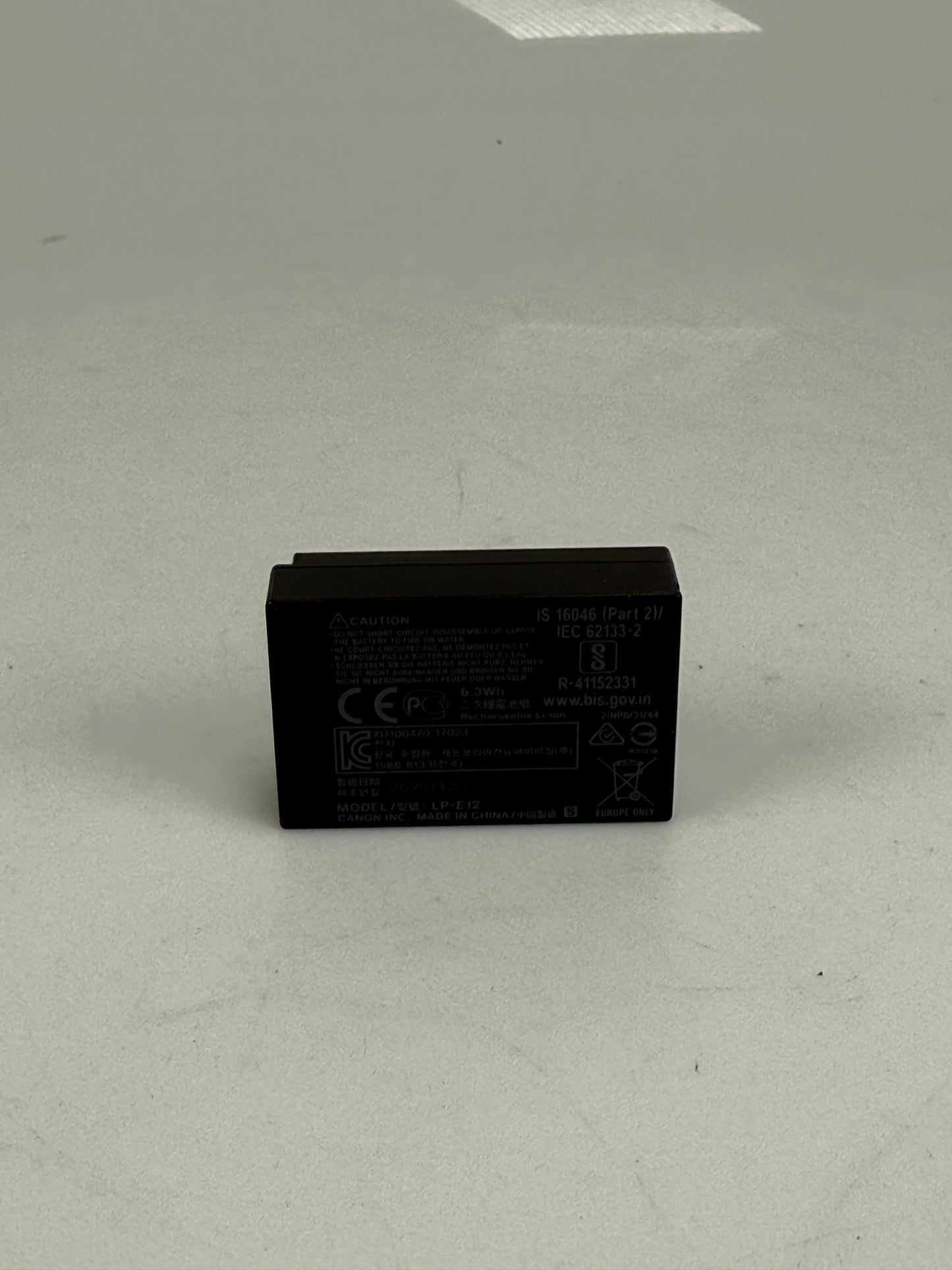 Genuine Original Canon LP-E12 Battery For EOS M M2 M10 M50 M100 100D LC-E12