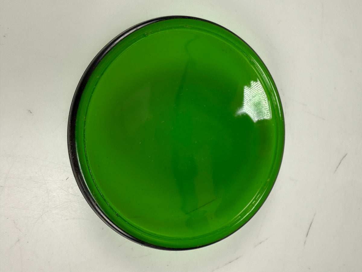4 1/2 4.5" Green Glass Railroad Lantern Lens TRAFFIC/LAMP /SIGNAL LENS