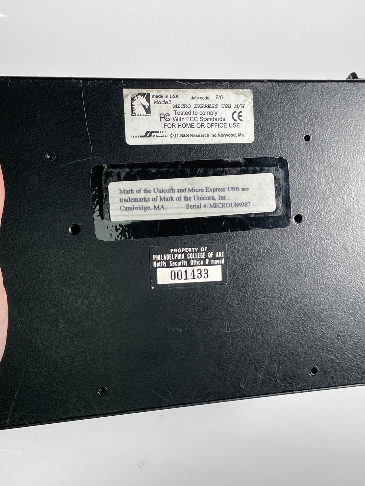 MOTU micro express Model USB M/W 4x6 MIDI SMPTE