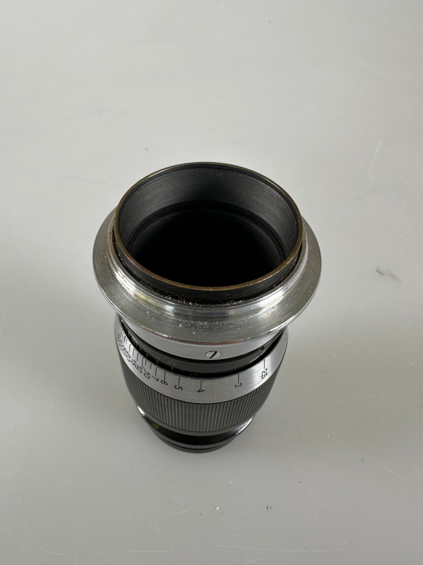 Leica Elmar 90mm 9cm f4 Black Ltm screwmount lens