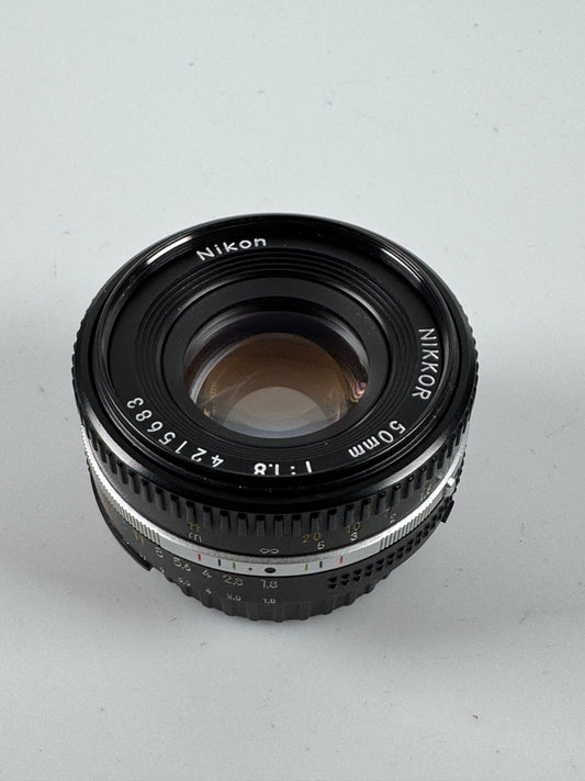 Nikon Nikkor Ai-s AIS 50mm f/1.8 Lens Prime Pancake SLR
