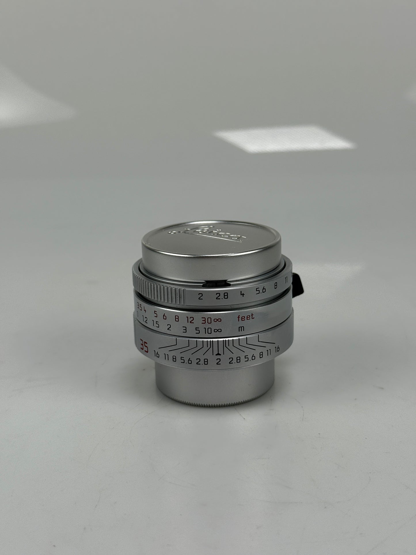 Leica Summicron 35mm f2 ASPH LTM Chrome Silver screw mount lens