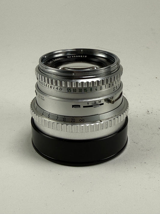 Hasselblad Carl Zeiss planar C 80mm F2.8 lens chrome silver