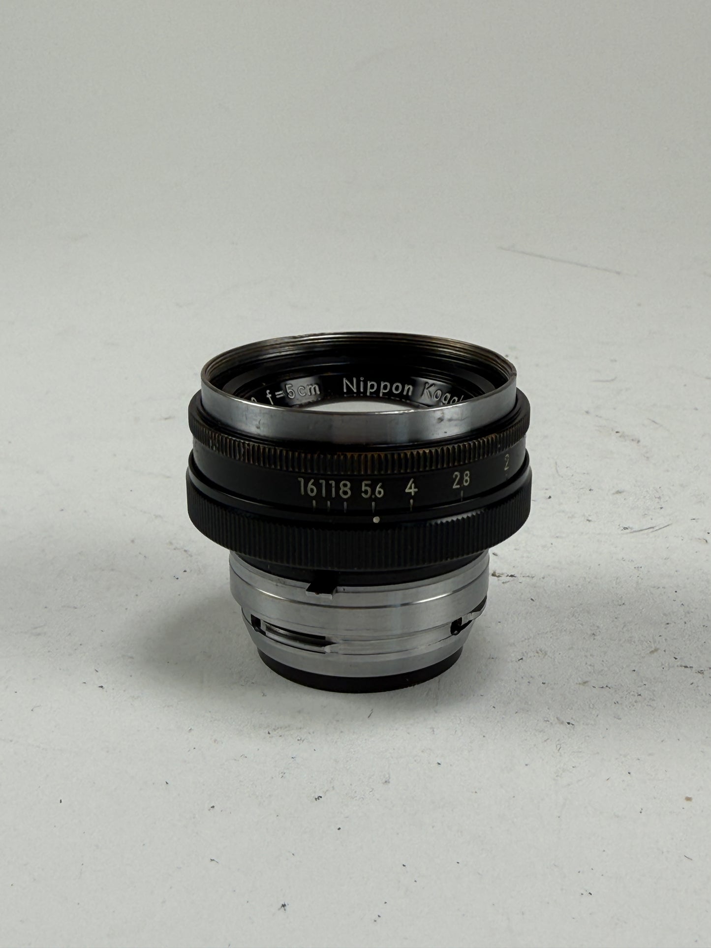 Nikon Nikkor H 5cm 50mm f2 S Mount Lens black