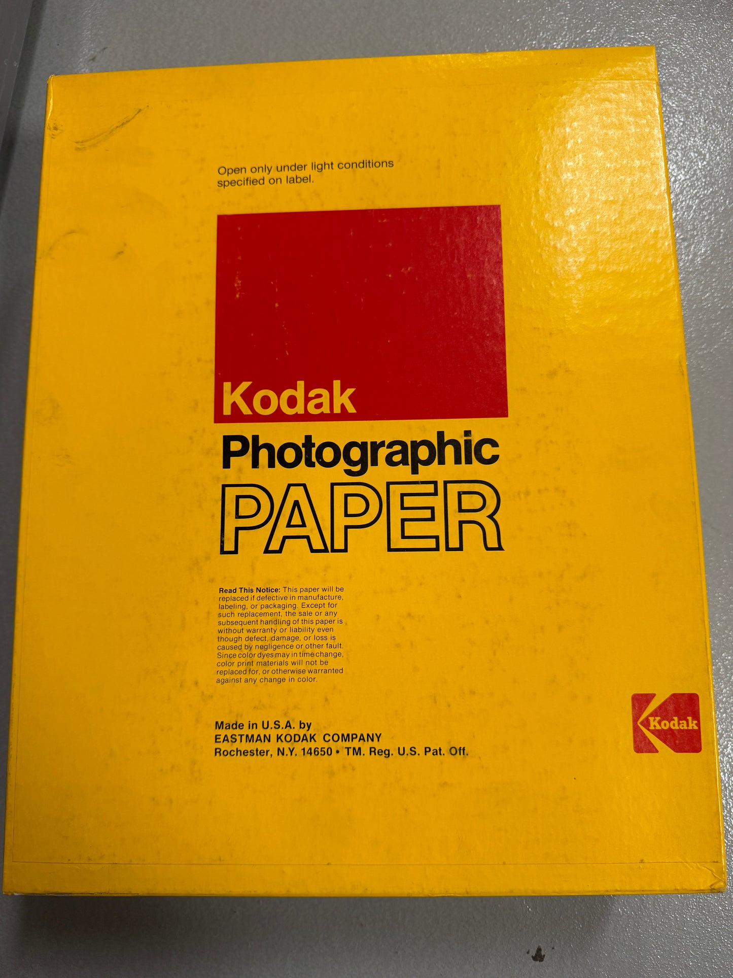 Kodak Kodabromide F3 B&W Paper - 11x14, 250 sheets, 1980 SEALED double weight
