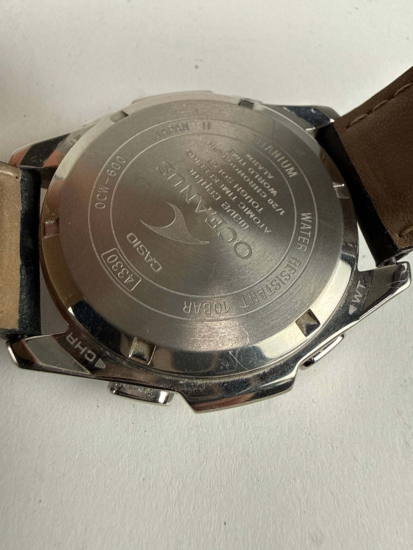 CASIO Oceanus Titanium Solar Watch OCW-600 Chronograph Men's Timepiece