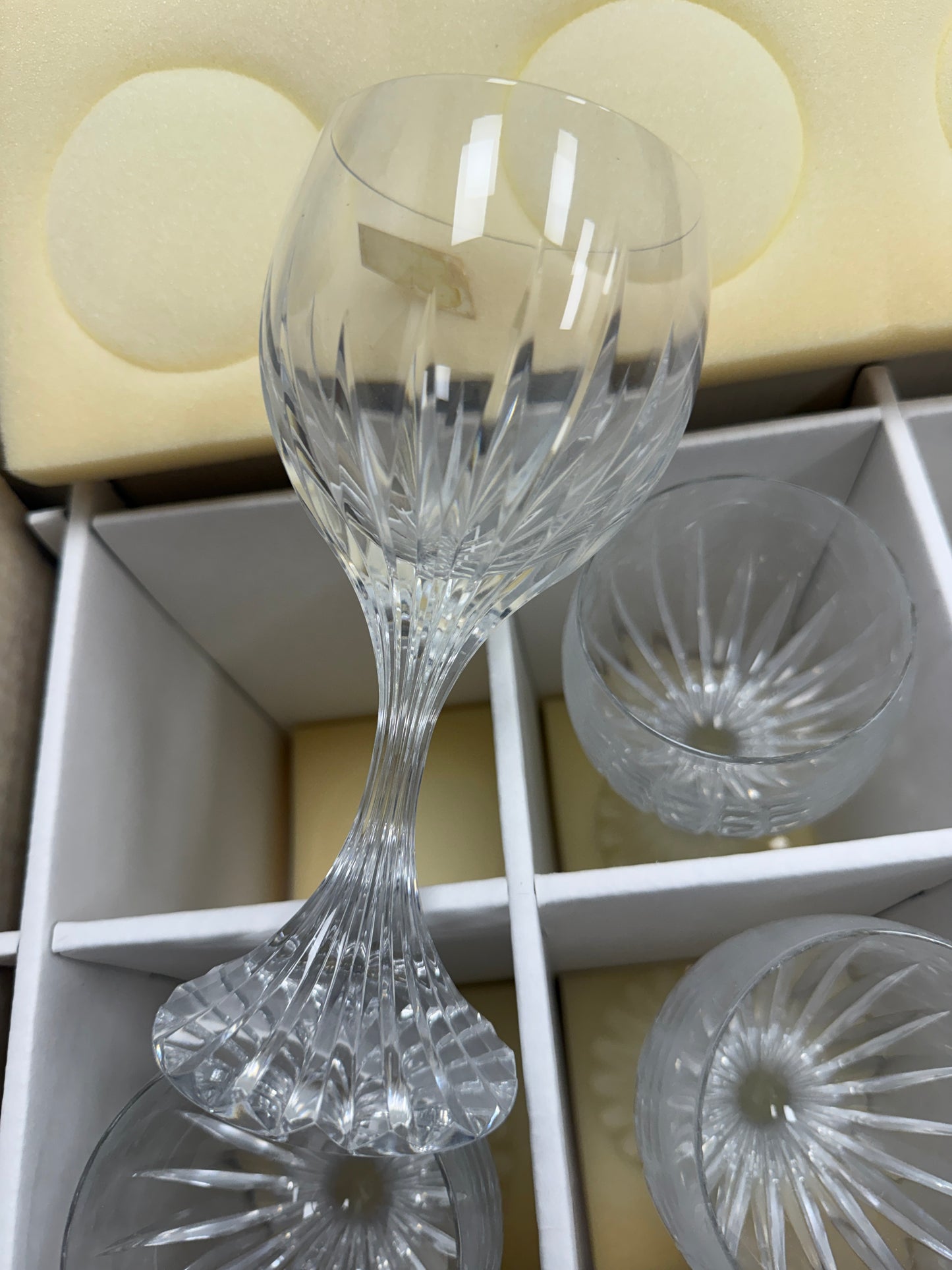 Baccarat Massena Verre No 2 Red Wine Glass 6 7/8 in set of 6 NOS