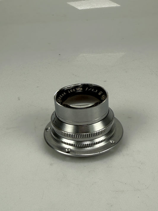 Wollensak Raptar 162mm f6.3 4x5 Fixed Focus & Aperture Portrait Lens