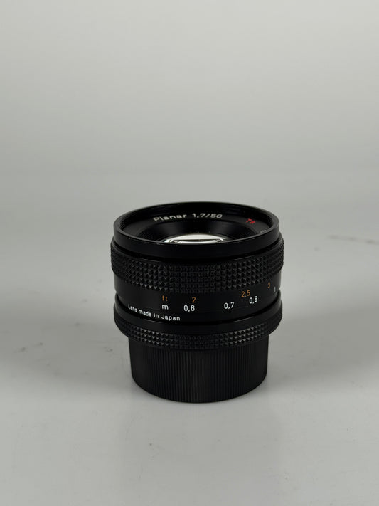 Contax Carl Zeiss Planar T* 50mm F1.7 Lens CY Mount Japan