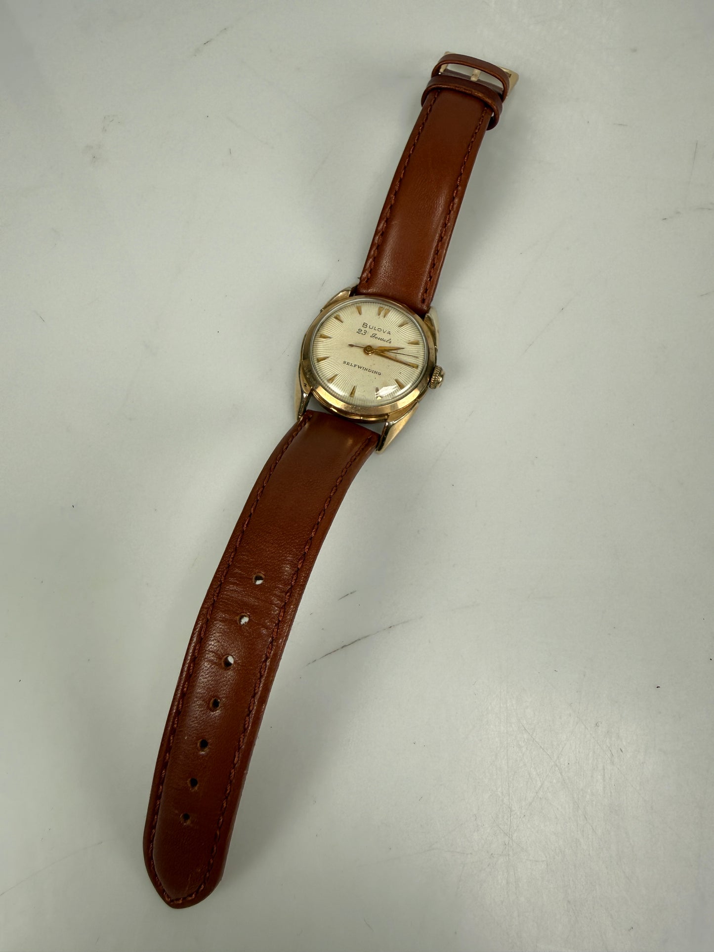 Vintage BULOVA 31mm men's automatic self winding watch 10K RGP Rolled Gold plate
