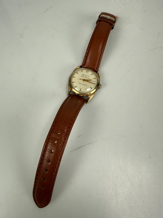 Vintage BULOVA 31mm men's automatic self winding watch 10K RGP Rolled Gold plate