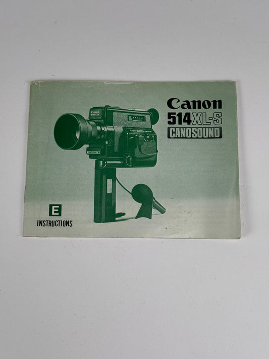 Canon 514 XL-S Canosound Manual Instructions