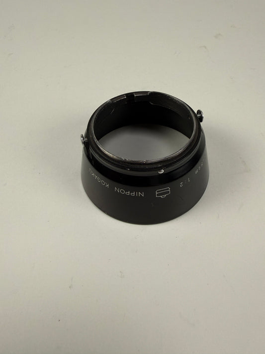 Nippon Kogaku Metal Lens Hood for Nikkor H 5cm F2 S Mount Rangefinder Pat Pend
