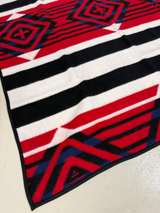 Third Phase Navajo Chief's blanket red black white diamond Pendleton Wool