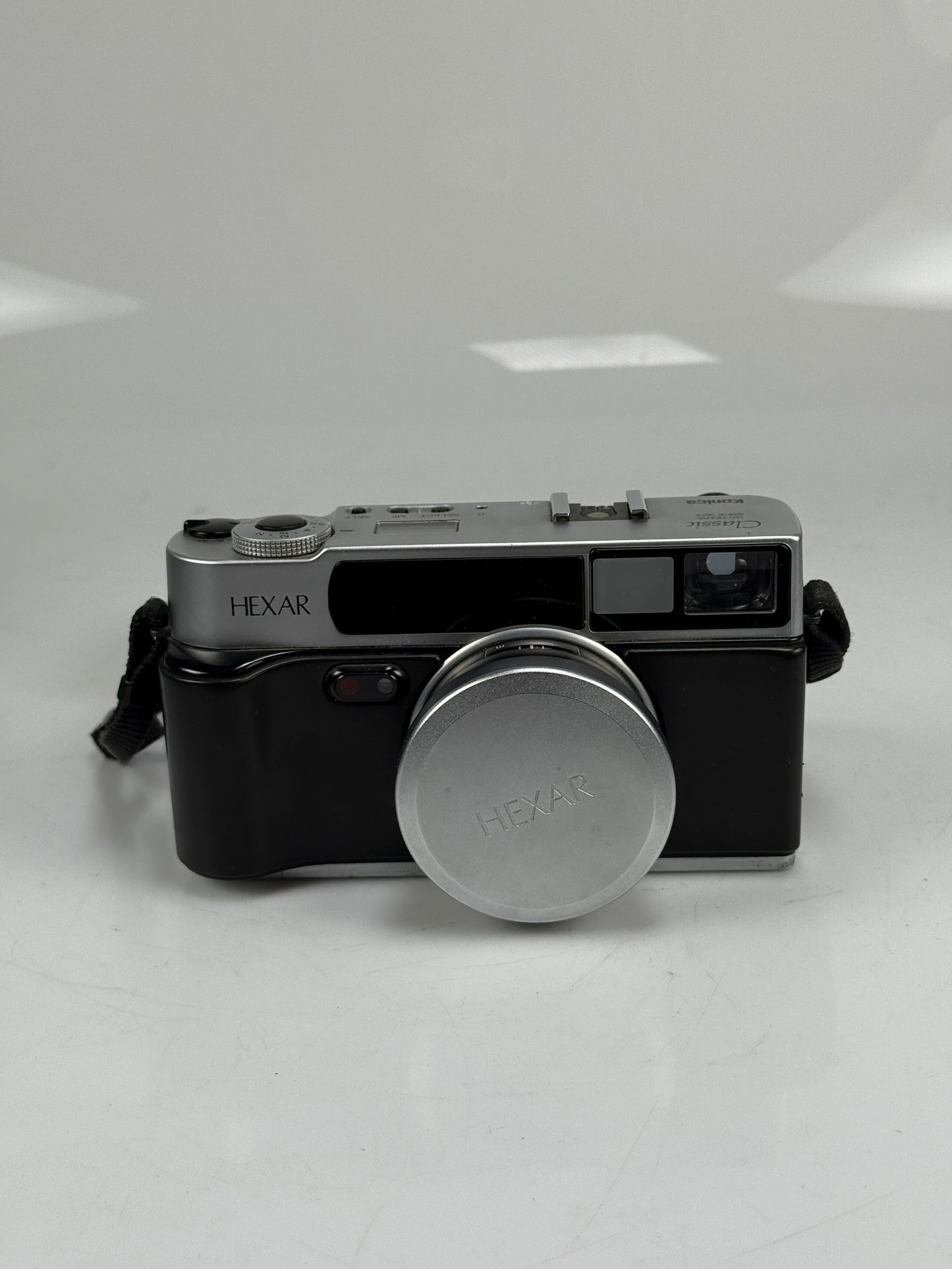 Konica Hexar AF Classic Silver 35mm Rangefinder Film Camera 35mm f2 with flash