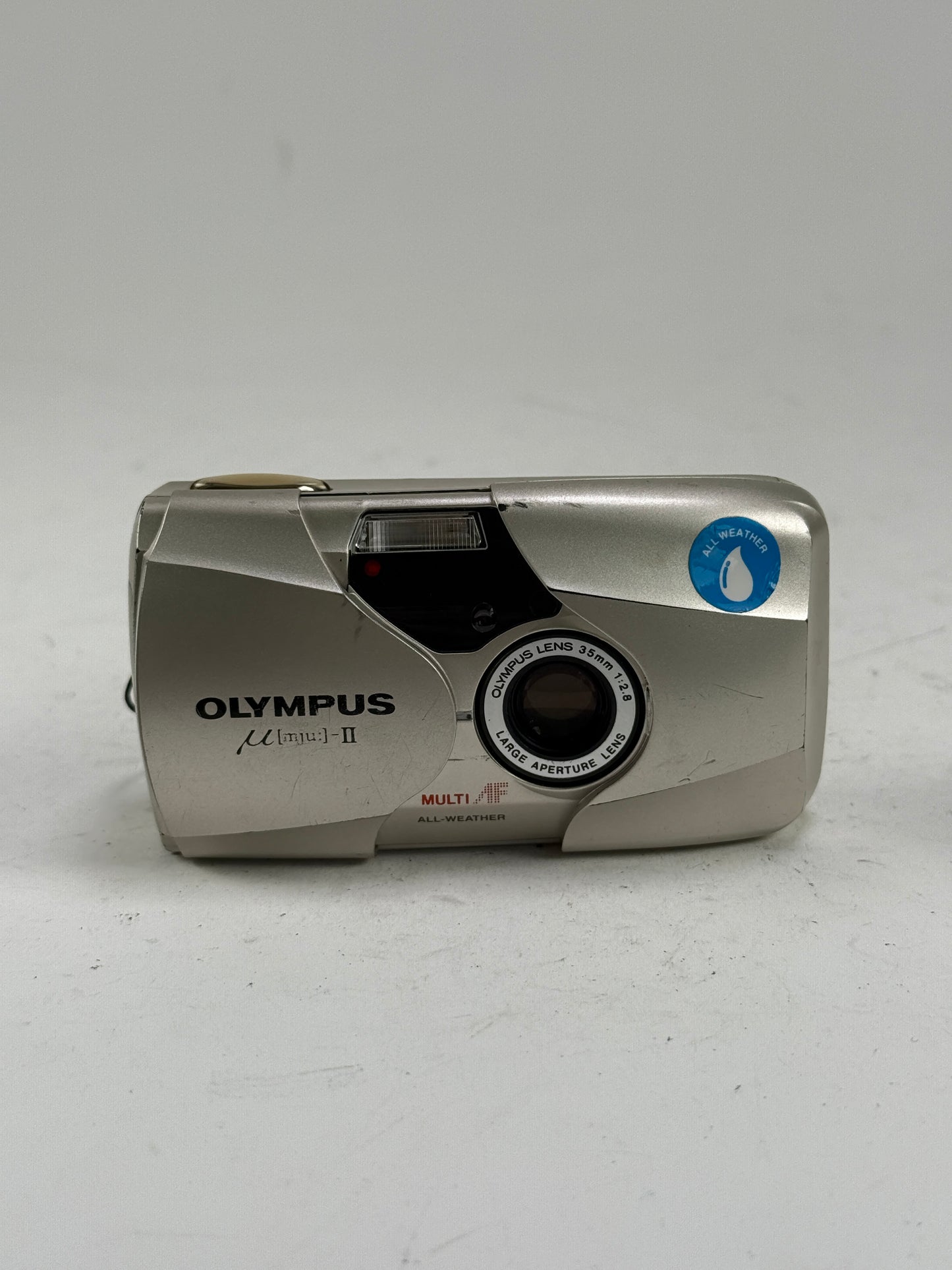 Olympus Stylus Epic DLX MJU II 35mm point and shoot p&s film camera 35mm f2.8 chrome/silver