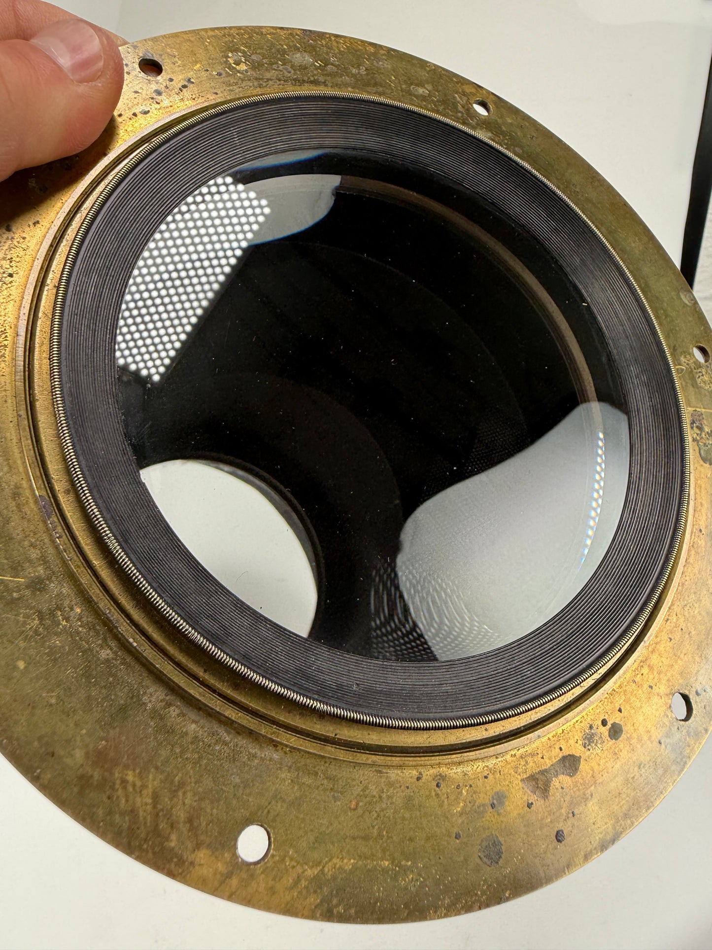 Voigtlander portrait lens vintage brass lens petzval large no 7