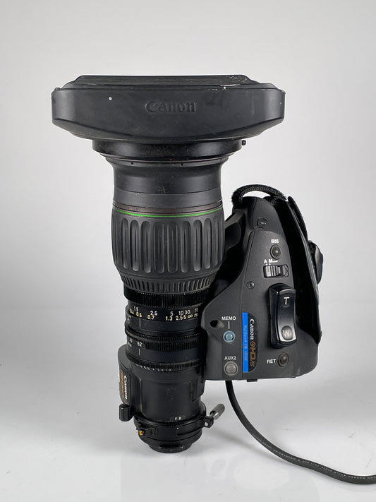 Canon HJ11ex4.7B IRSE HDXS 2/3" HD ENG Broadcast Servo Lens w/ 2x 4.7-52mm f1.9