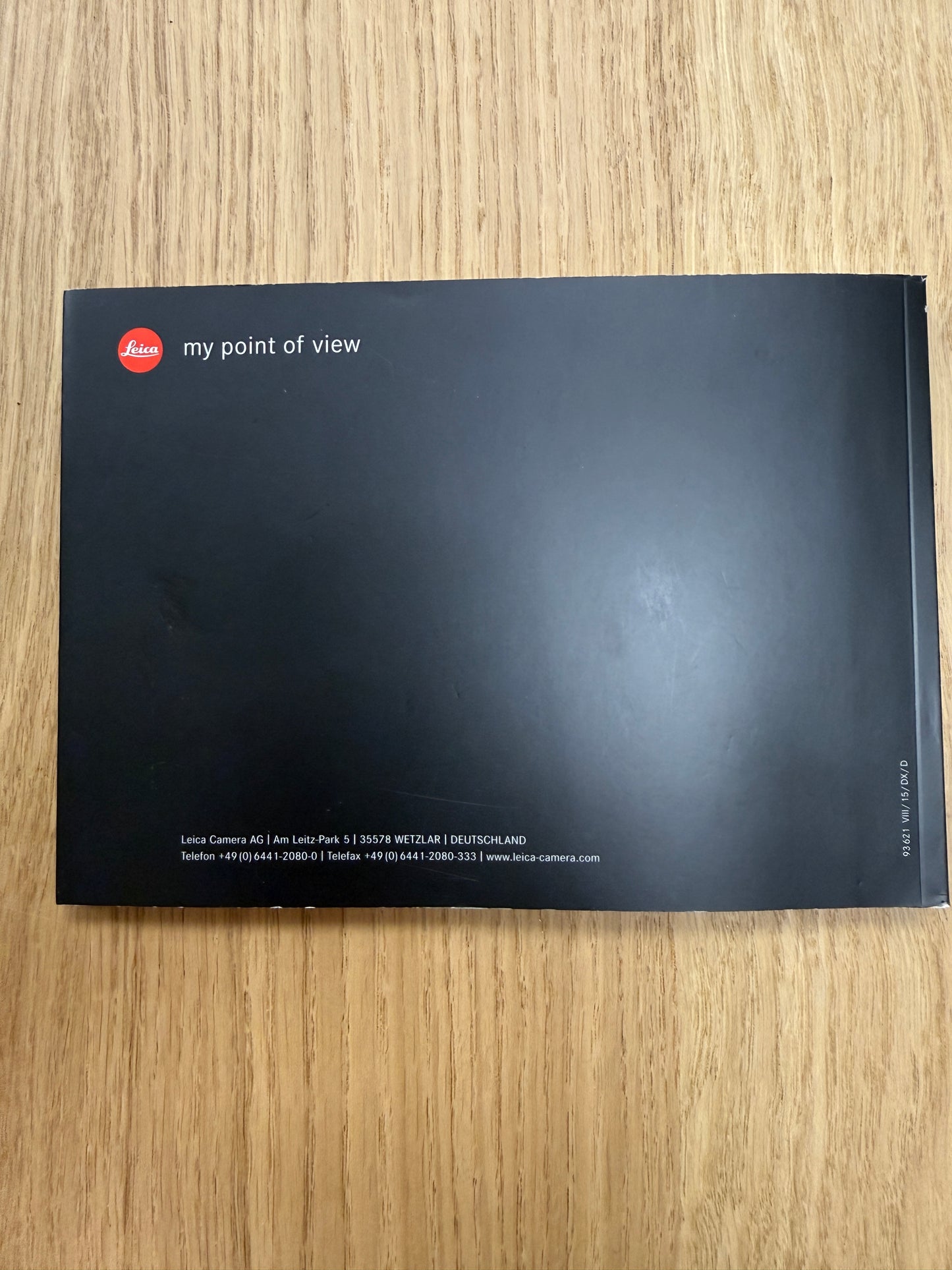 Leica M Monochrome Instruction Manual Booklet