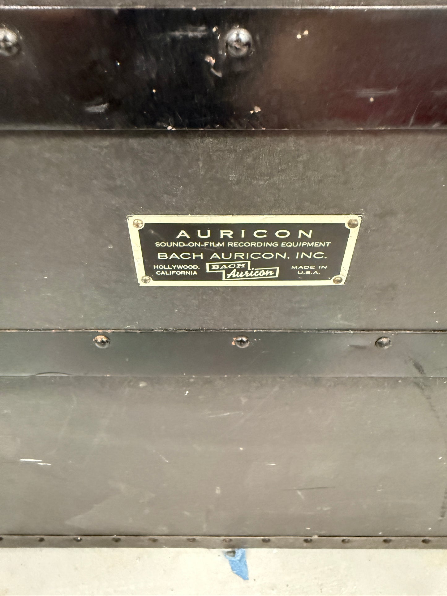 Bach Auricon NR Sound on Film recording equipment Amplifier w/ E6 microphone