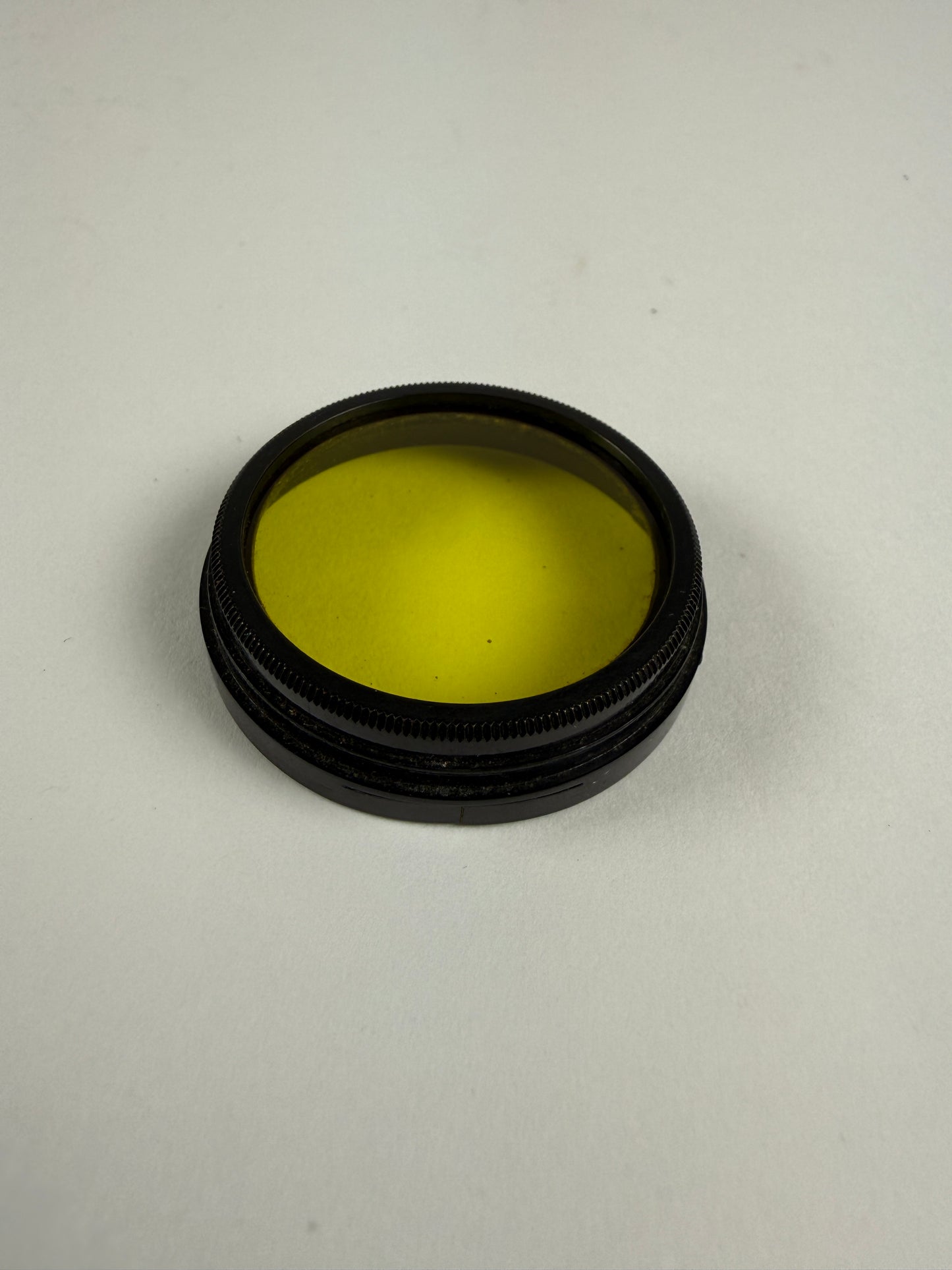 Leitz Leica Black A36 Yellow 2 Contrast Camera Lens Filter - Summitar push on 36mm
