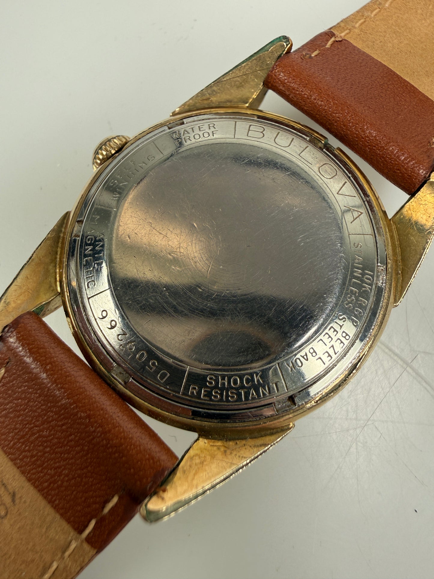 Vintage BULOVA 31mm men's automatic self winding watch 10K RGP Rolled Gold plate
