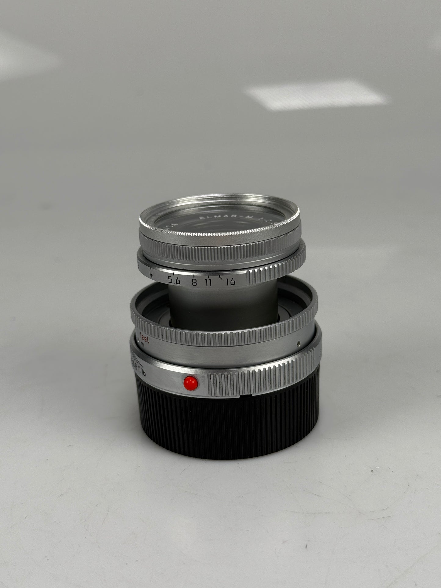 Leica HANSA 50mm Elmar-m f2.8 Silver Chrome Lens RARE