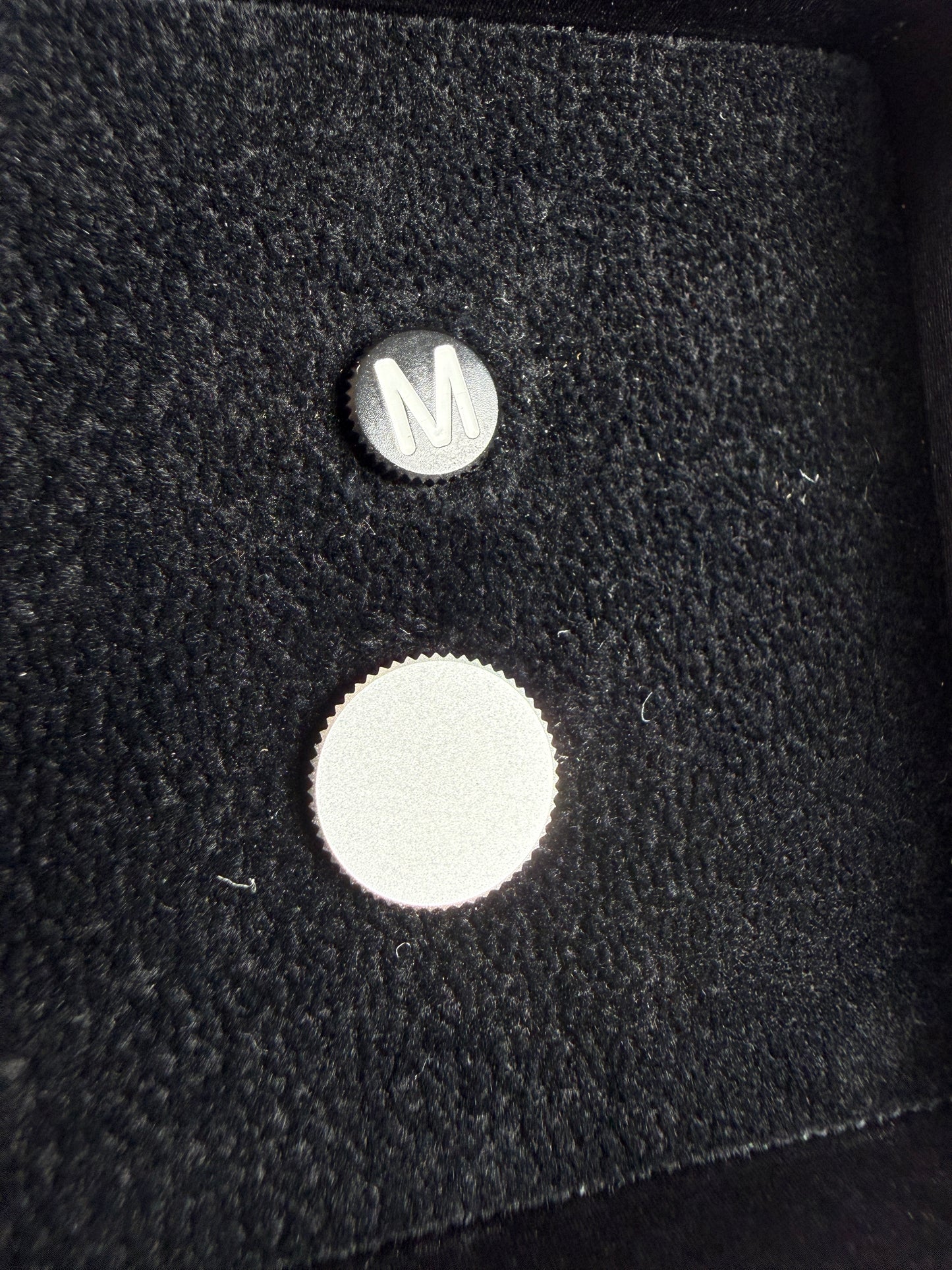 Leica M-System Soft Release Button 8mm Black with "M" logo #14018