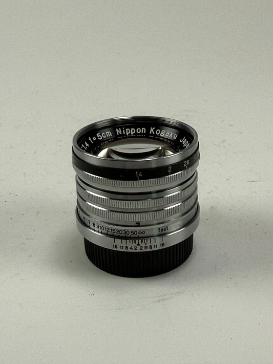 Nikon EP Black Rim NIKKOR SC S.C 5cm 50mm f1.4 Nippon Kogaku Japan Ltm