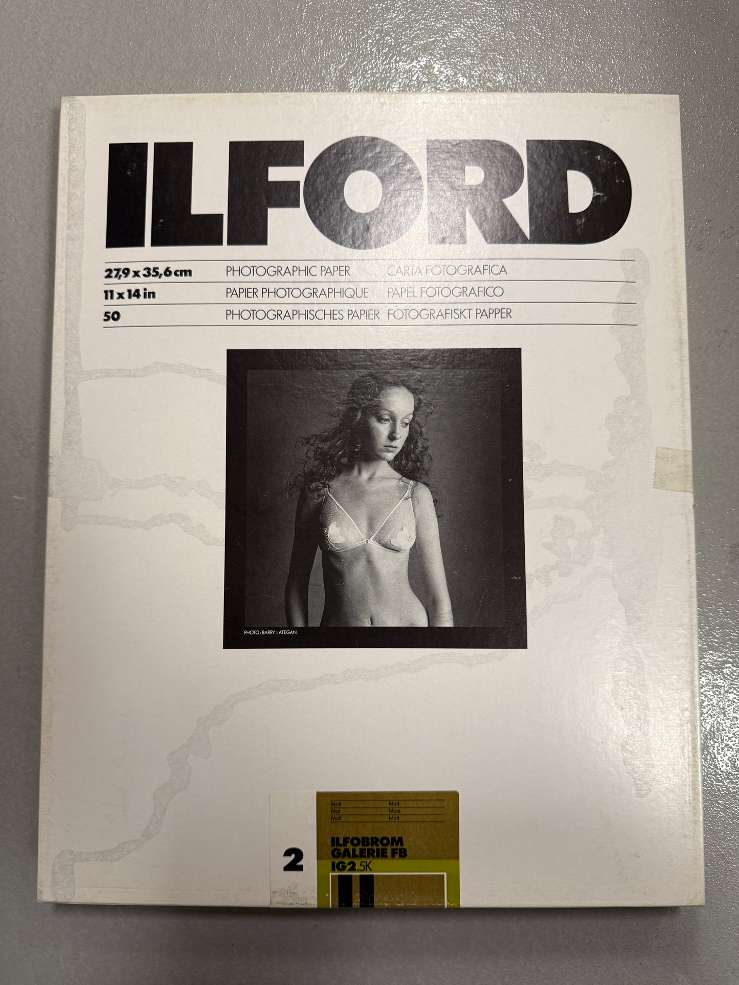 Ilford Ilfobrom Galerie 2.5K 11"x14" Photo Paper 50 sheets unopened NOS fibre