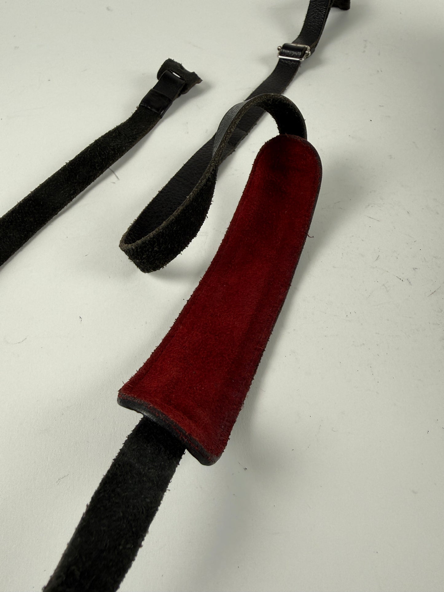 Leicatime Luigi Crescenzi Black leather camers Strap