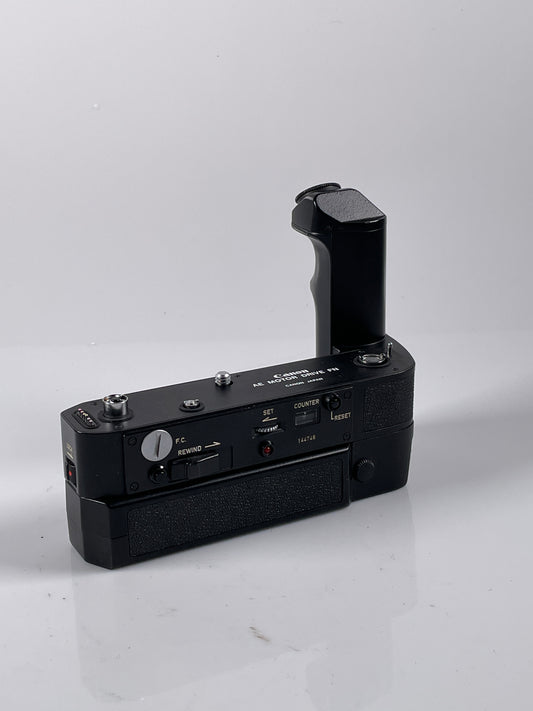 Canon AE Motor Drive FN for New F-1n Tested with Nicad battery