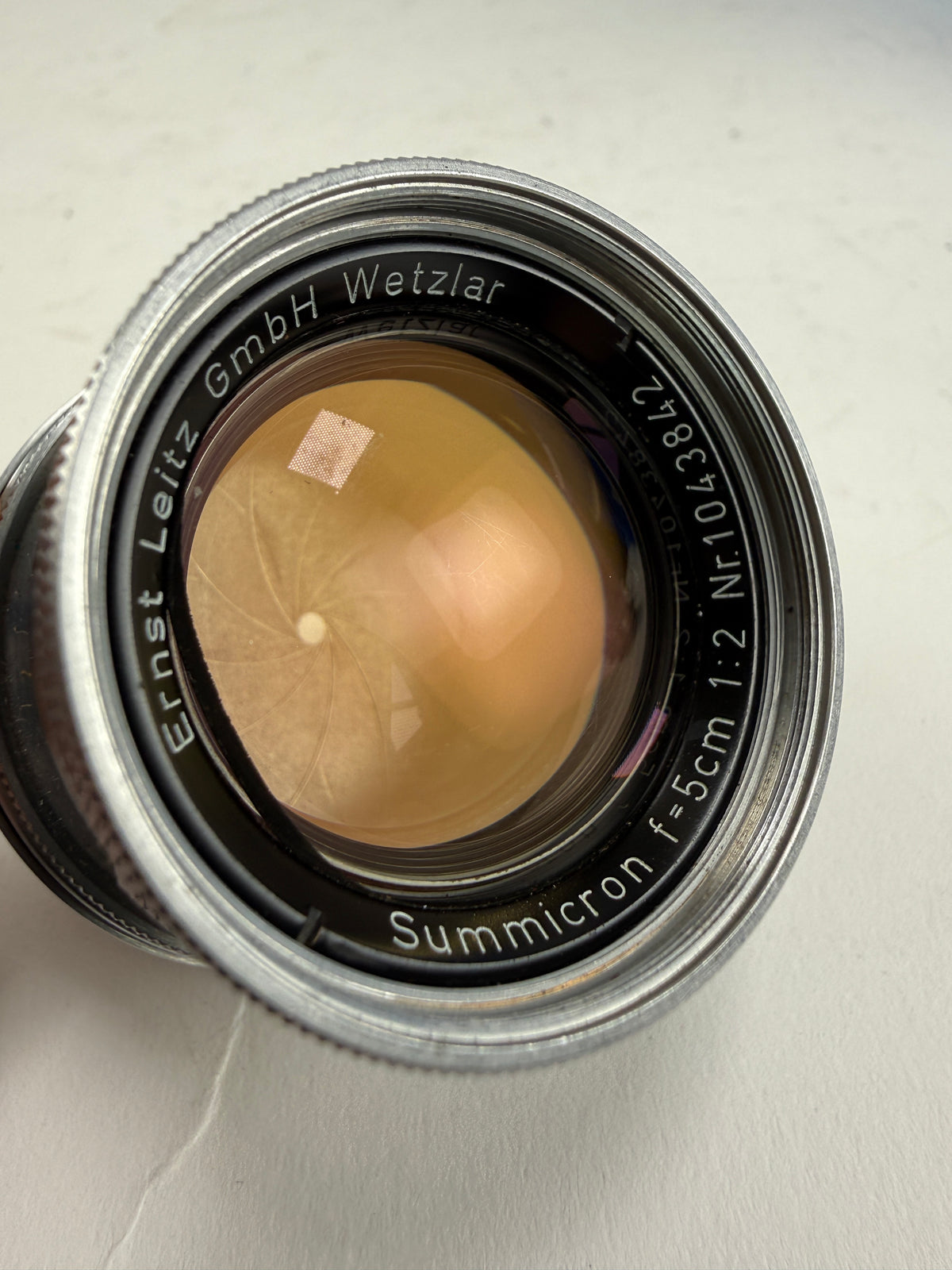 Leica 50mm f2 Summicron Radioactive L39 LTM Screwmount Rangefinder Lens