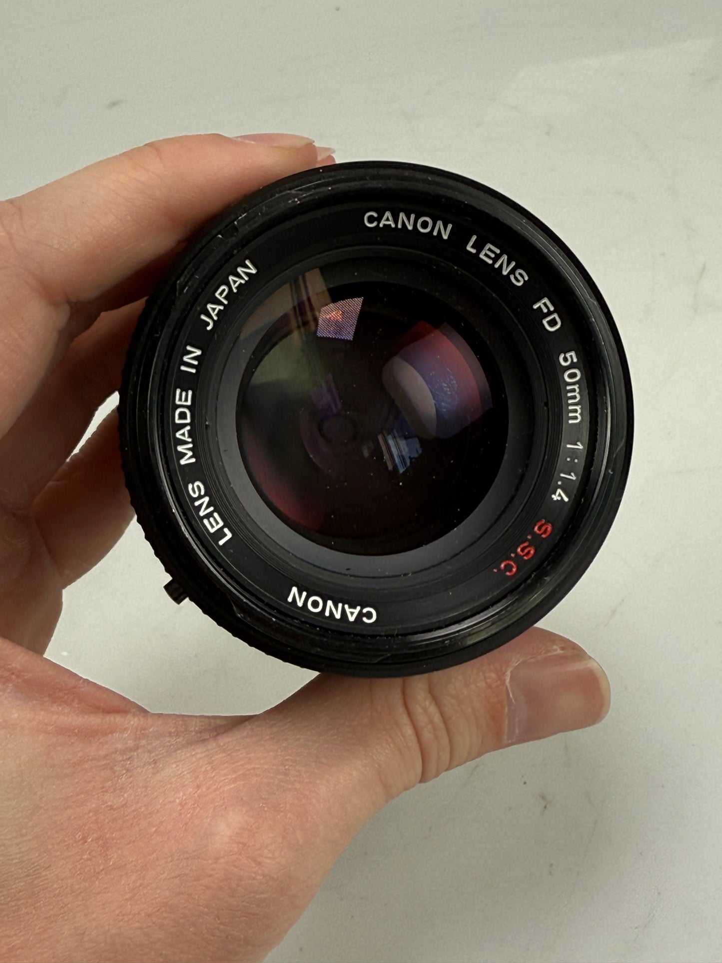 Canon FD SSC Chrome nose 50mm f1.4 MF prime Lens