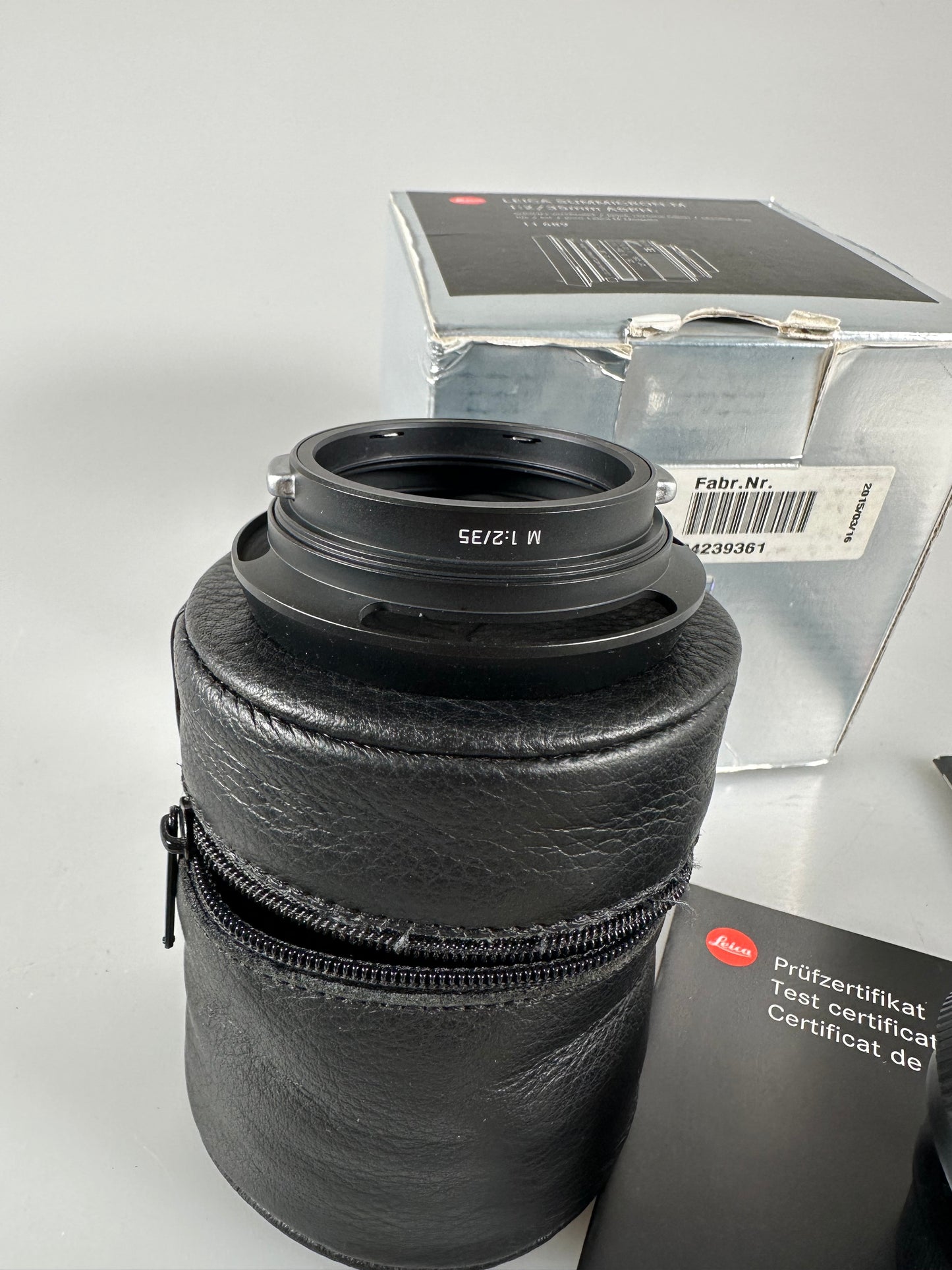 Leica Summicron M ASPH 35mm F2 Limited edition Black chrome brass lens RARE
