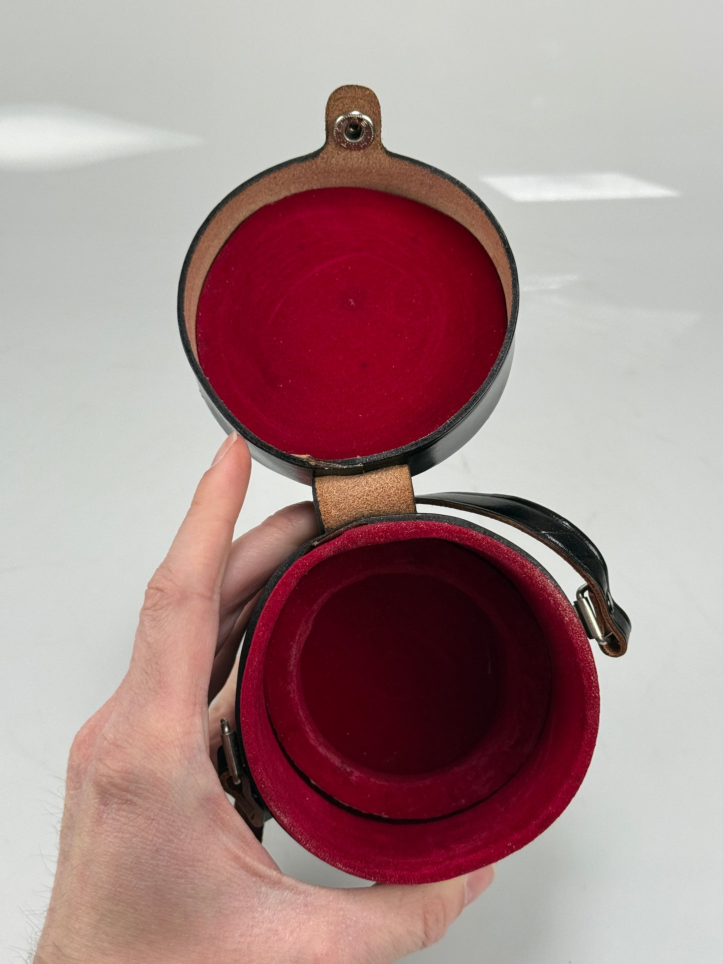 Topcon leather Lens Case For Topcor 58mm f1.4 Lens