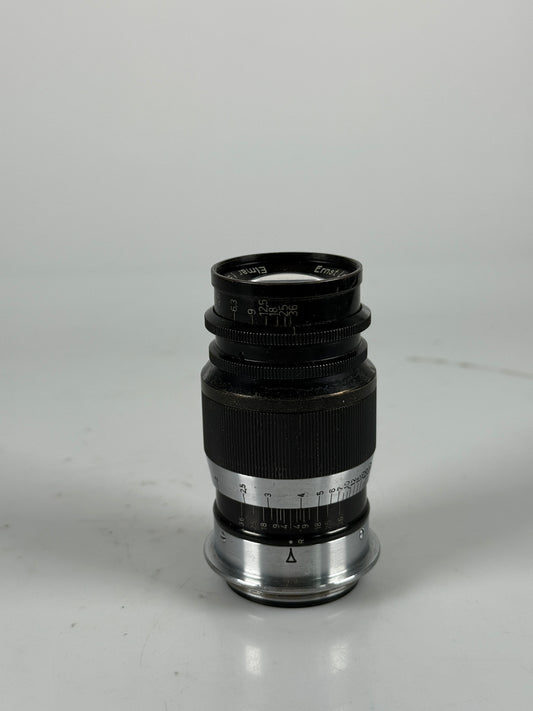 Leica Elmar 90mm 9cm f4 Black Ltm screwmount lens