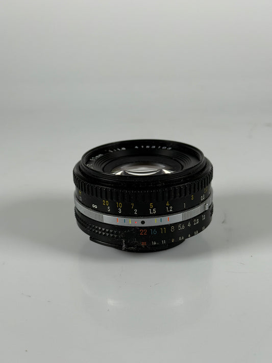 Nikon Nikkor Ai-s AIS 50mm f/1.8 Lens Prime Pancake SLR