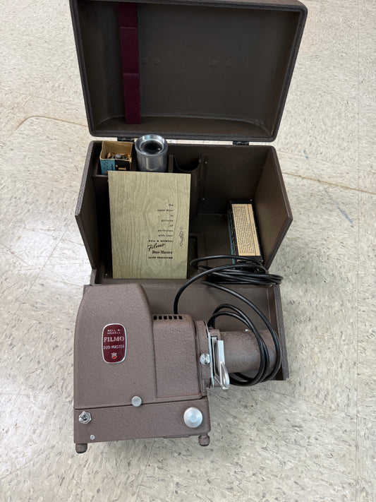 Bell & Howell Filmo Duo-Master Slide Projector W/Hardcase