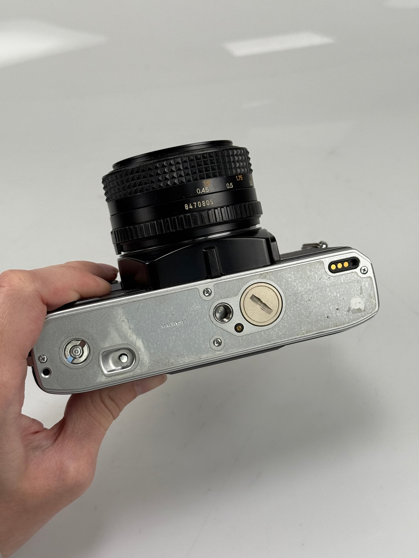 Minolta X-370 35mm SLR Film Camera w/ MD Rokkor-X 50mm f1.7 Lens