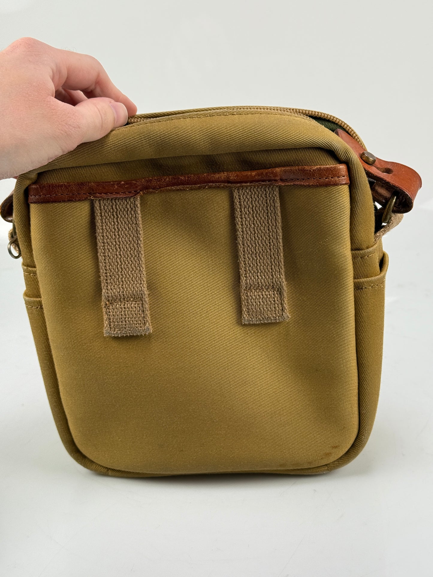 Billingham POLA Stowaway Camera Bag Case + Strap in Tan Canvas & Leather