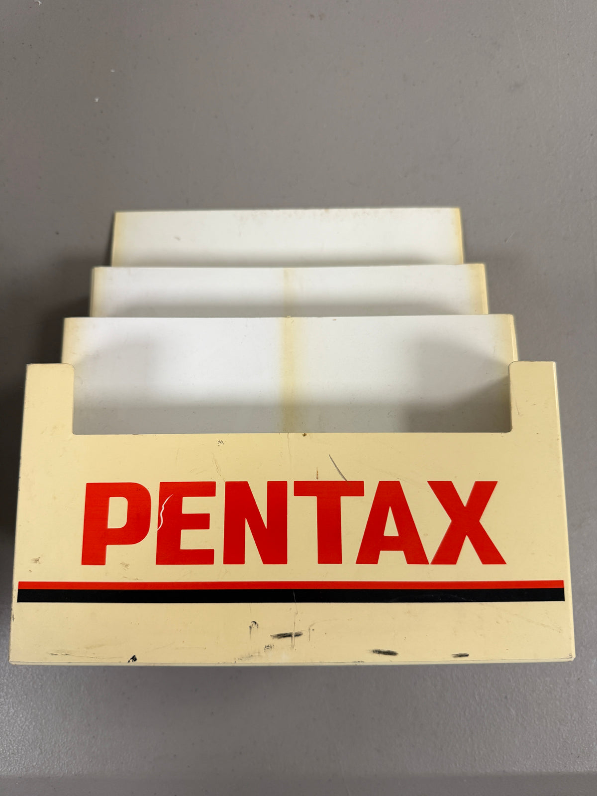 Pentax Camera Store Display for brochures advertising vintage