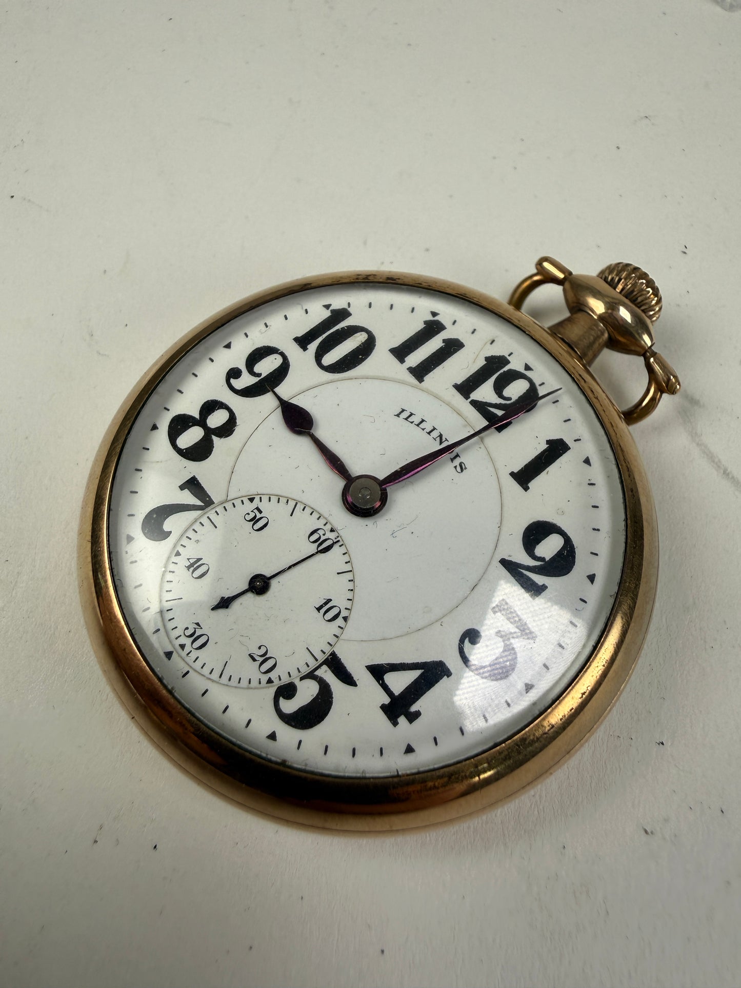 Illinois 21 Jewel 60 HR Bunn Special Gold filled Case Pocket Watch