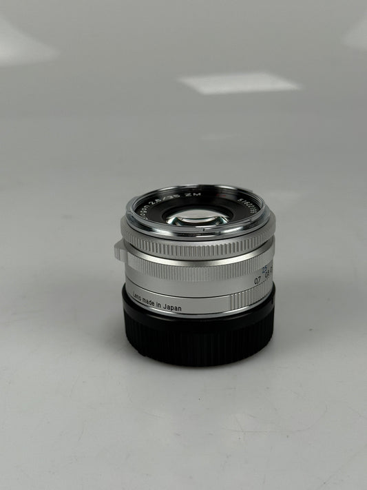 Carl Zeiss C Biogon 35mm f2.8 ZM Silver Chrome for Leica M