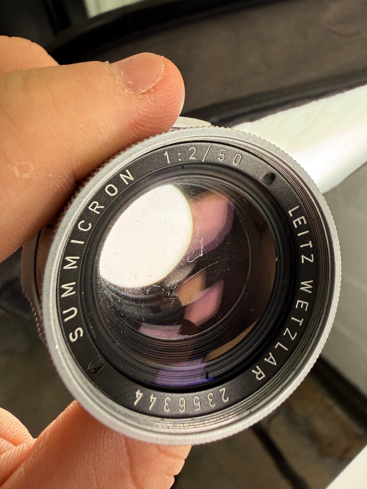 Leica Leitz Wetzlar Summicron-M 50mm F2 Dual Range DR Lens Rigid 235xxxx for M2-R