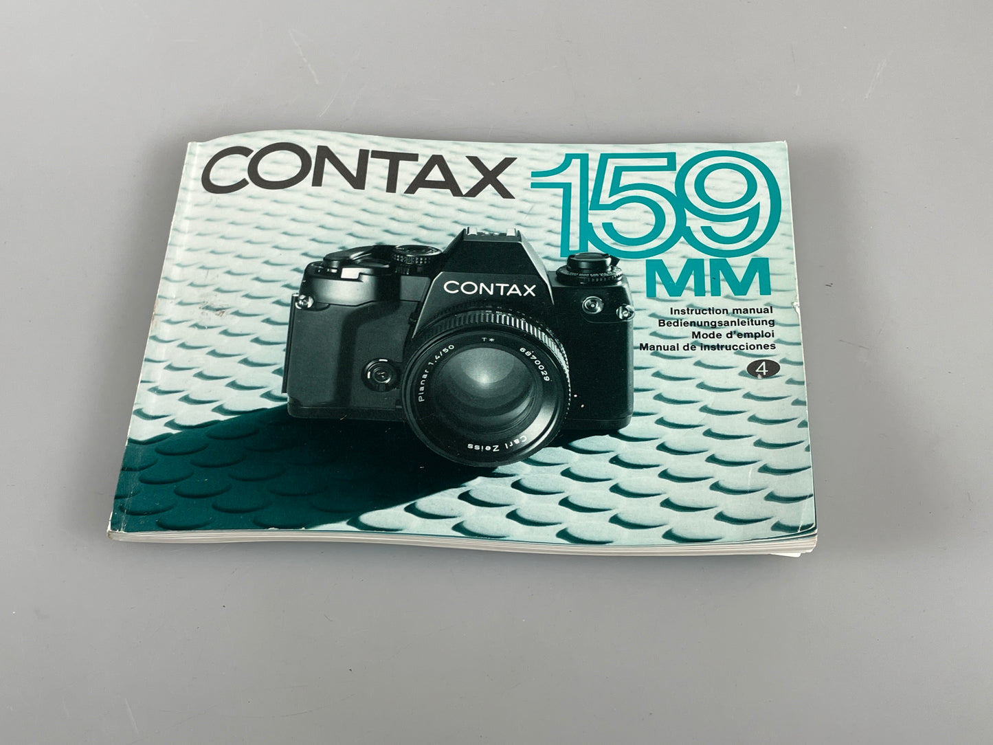 Contax 159MM SLR Camera Instruction Manual User Guide