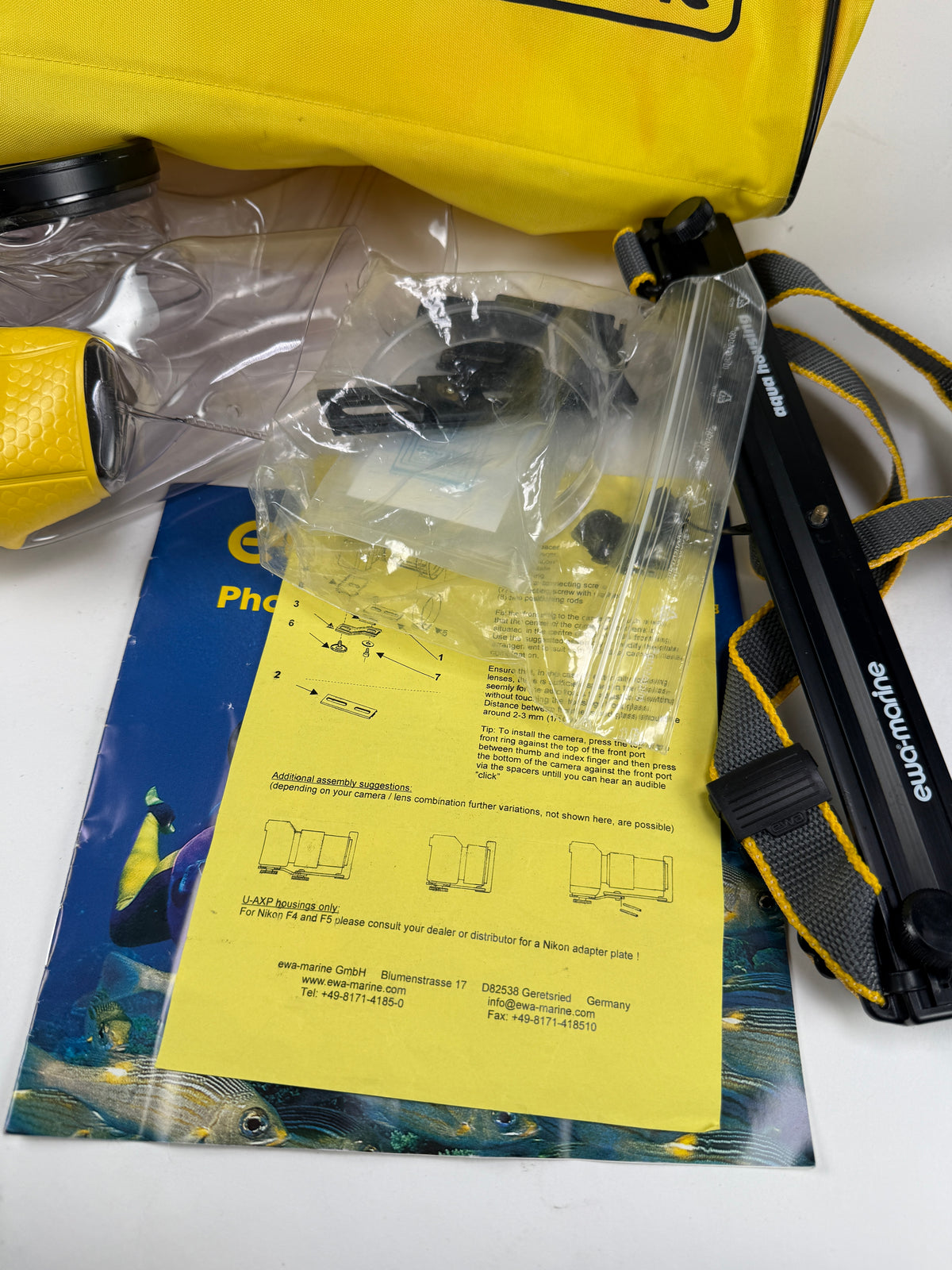 U-AX Ewa Marine Underwater Camera Housing 60ft Depth Underwater Photography SLR