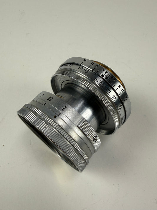 Leica 50mm f2 Summicron Radioactive L39 LTM Screwmount Rangefinder Lens