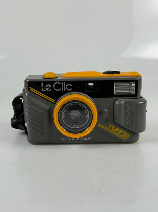 Vintage Le Clic Tuff 35mm Film 38mm f5.6 All Weather Camera